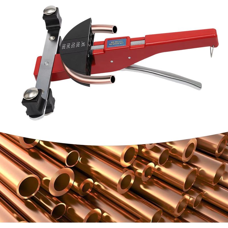 Ratschen-rohrbieger 6–22 Mm – 7 Biegebacken Enthalten – 90°-biegung – Werkzeug Für Kupfer Und Aluminium