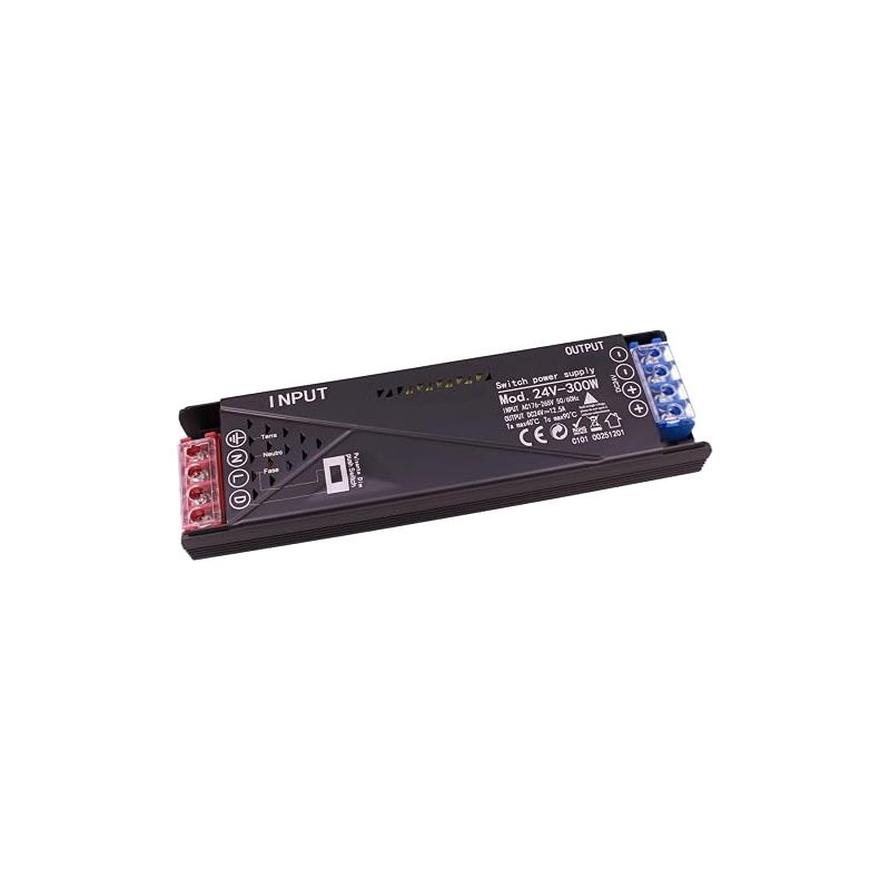 24v 300w Led-netzteil, Dimmbarer Transformator Mit Druckknopf (10-100%), Speicherfunktion Und Soft-off, 2 Ausgänge Für Led-streifen, Integrierter Druckdimmer