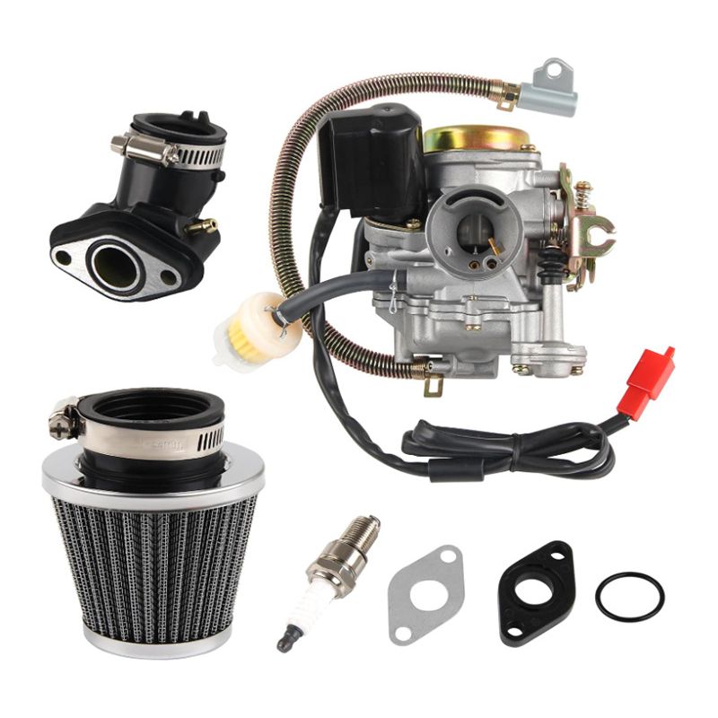 18-mm-pd18j-vergaser-kit Mit Luftfilter Und Ansaugrohr Für Gy6 50 Cm³