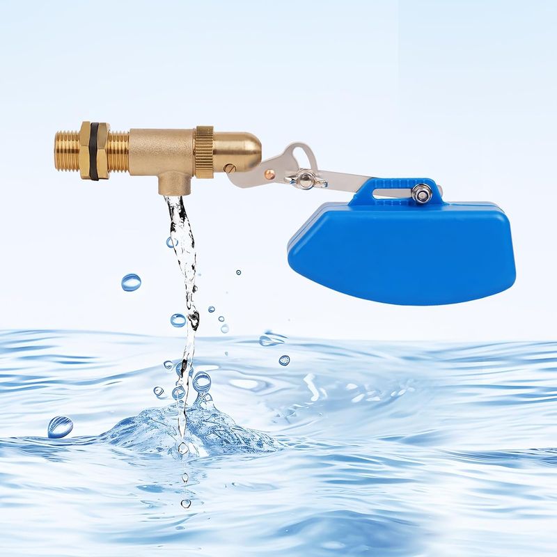 3/4"-schwimmerventil Aus Messing Mit Verstellbarem Arm Für Automatische Luftbefeuchter, Wasserspender Und Aquarienwassertanks (3/4")