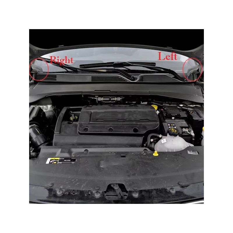 Ein Paar Der Teilenummern 53223828 Und 53223829 Passt Für Die Motorhaubenentlüftungsgitter-zierblenden Des Jeep Compass 17-23.