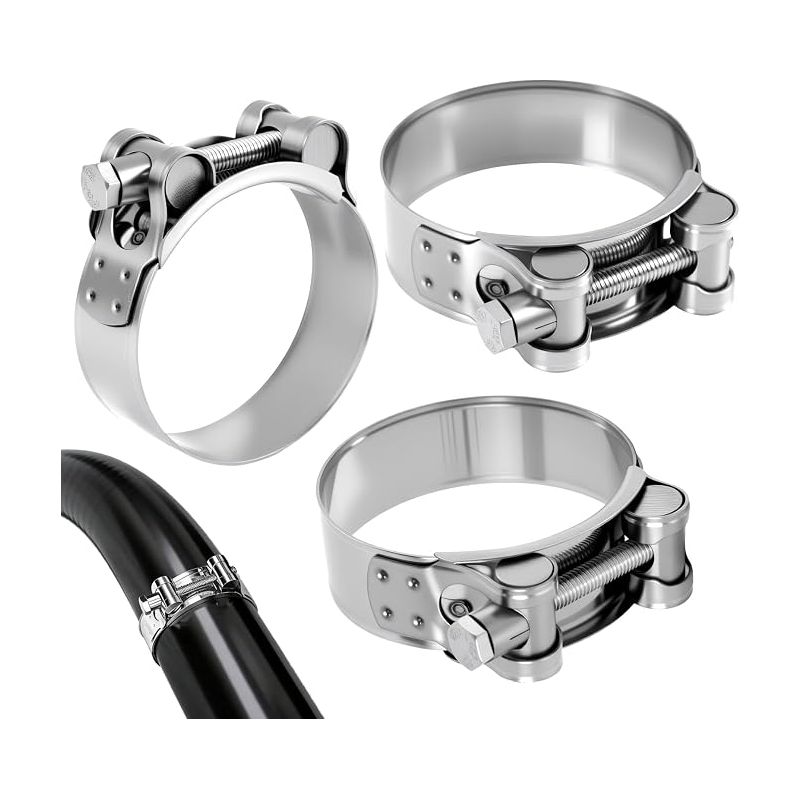 Auspuffschelle 60–63 Mm, Edelstahl 304, Motorrad-auspuffrohrschelle, Belüftungs- Und Rohrverschraubungen, Auspuffrohrzubehör