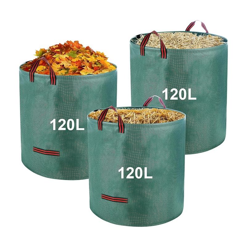 Gartenabfallsack, Faltbar, Wiederverwendbar, Für Unkraut, Laub Und Abfall