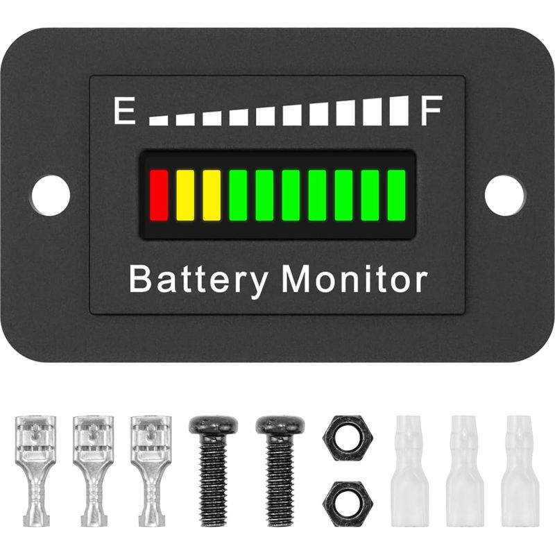 Led-ladeanzeige Für 12v-, 24v-, 36v-, 48v-, 60v- Und 72v-lithium-ionen-akkus