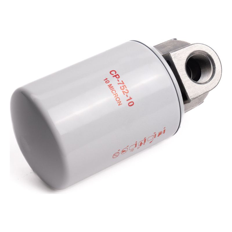 Der Hydraulikölfilter Cp-752-10 Eignet Sich Für Flüssigkeiten Auf Mineralölbasis Und Verfügt Über Eine Filtrationskapazität Von 20 Gpm Bei Einer Partikelgröße Von 10 Mikron.