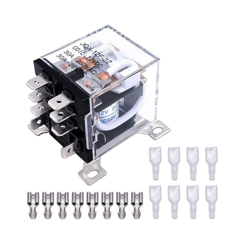 12v-elektromagnetisches Leistungsrelais Dpdt 2ö 2ö Spule 8-polig 30a Fernbedienungsautomatik Jqx-12f/2z Dc12v