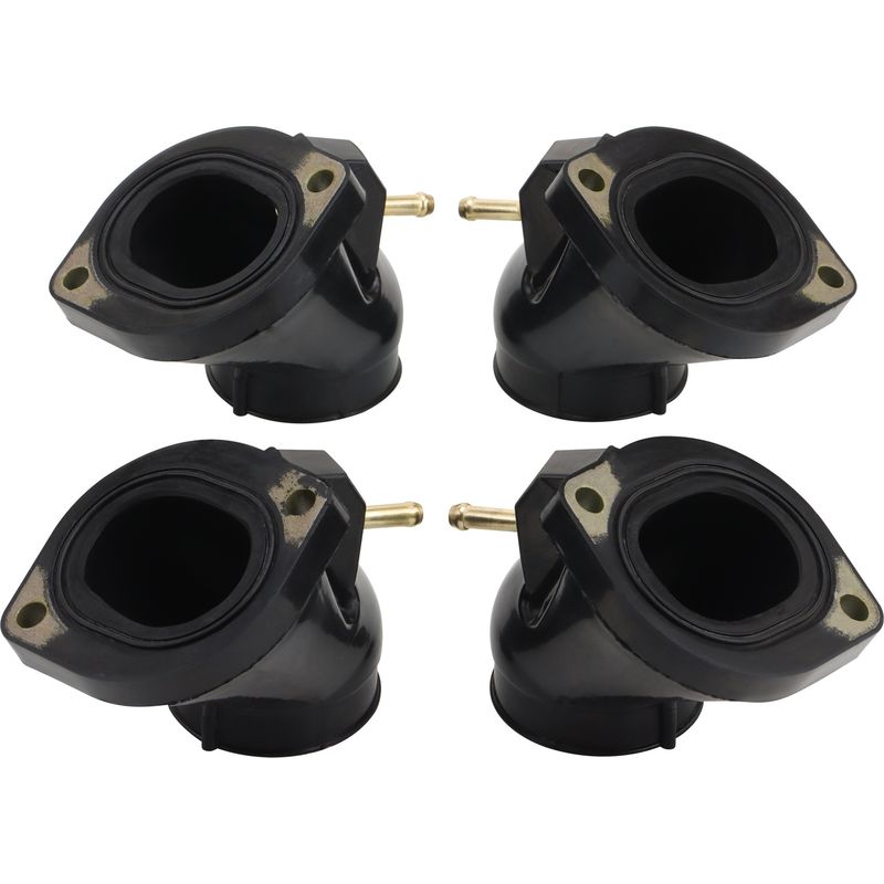 4-teiliges Ansaugkrümmer-gummiverbindungsset, Kompatibel Mit Yamaha Xvz13a Xvz1300 Royal Star 1996–2001 – Hochtemperaturdichtung