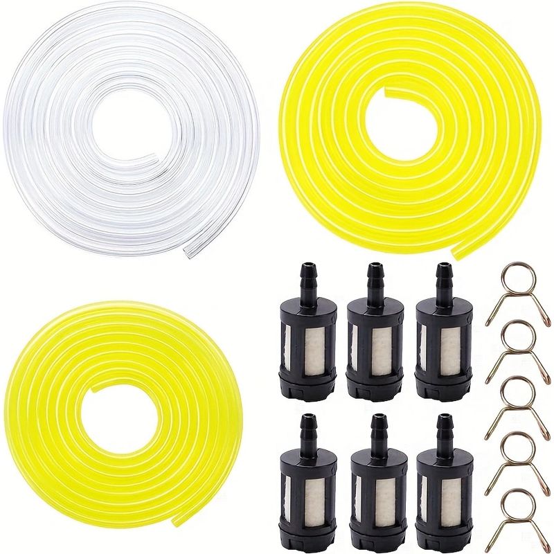 Komplettes Kraftstoffschlauchset – 2,55 / 35,5 / 36 Mm Transparent – 1,5 M + Filter + Klemme