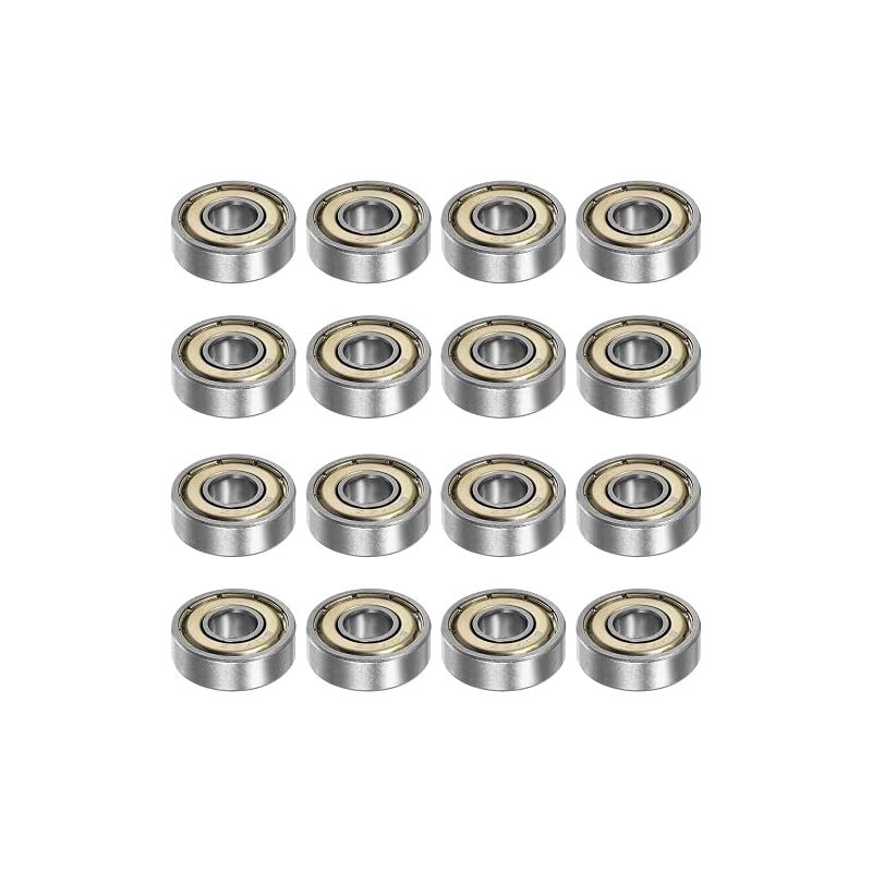 Quarkzman 16 Stück 607zz Rillenkugellager 7 Mm Bohrung 19 Mm Außendurchmesser 6 Mm Dicke Kohlenstoffstahl Doppelt Abgedichtetes Z1-lager Für Motoren