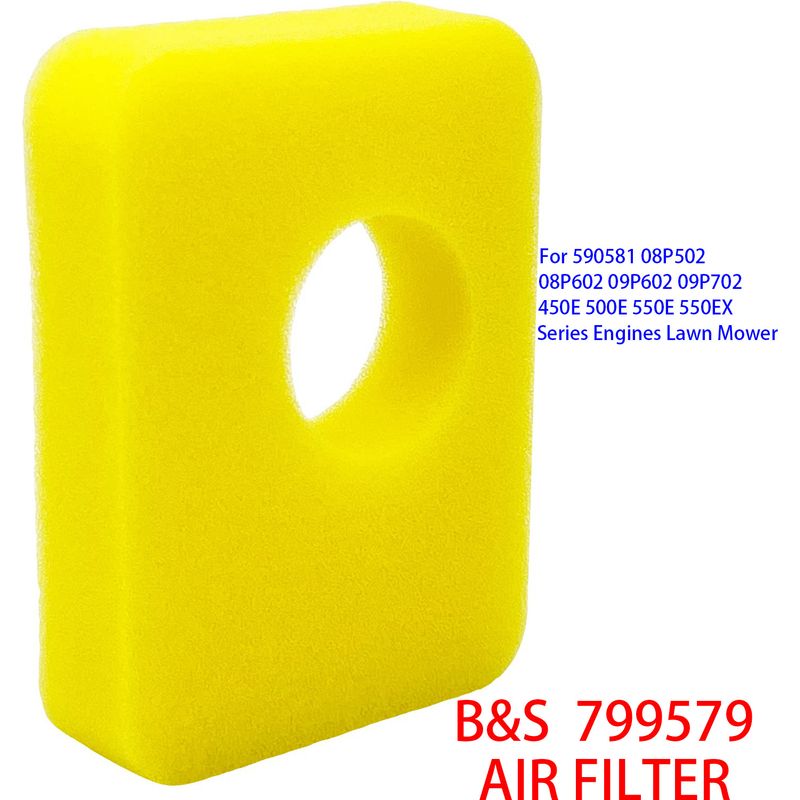 Briggs & Stratton 799579 Schaumstoff-luftfilter – Kompatibel Mit 450e / 500e / 550e / 550ex