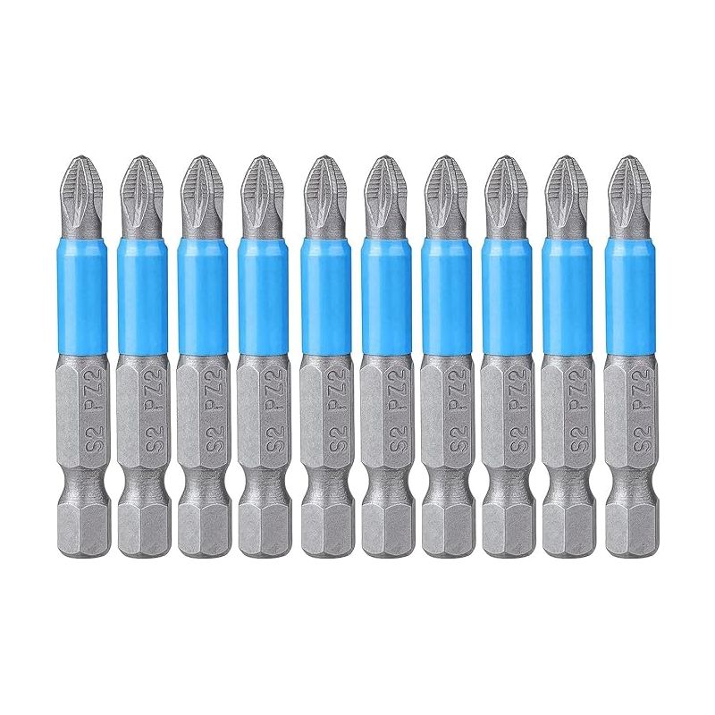 Pz2-schraubendreherbits, 1/4"-pozi-magnetbit-set Aus Stahl Für Schraubendreher, 50 Mm Länge