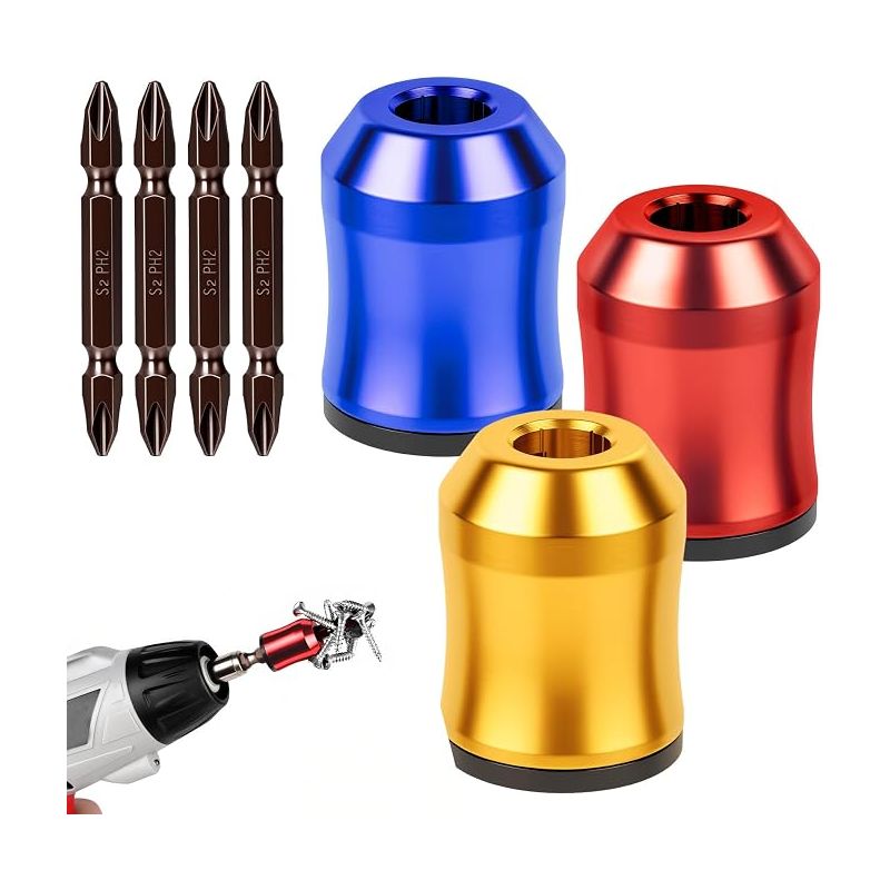 Magnetischer Schraubendreher-kopfring Mit Ph2-bits, Bohrer, Universeller Bithalter Für Sechskantschraubendreher Und Schraubendreherbits