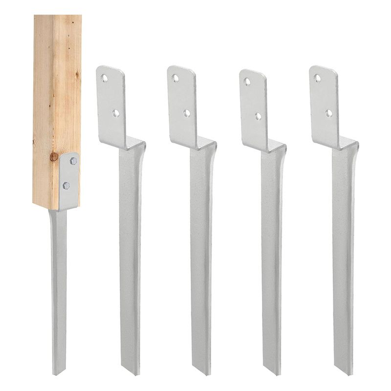 Schlagfeste Erdungshülse Für Holzpfähle, Fester Erdungsanker Mit Stahlhammer, Holzsäulenverstärkungsanker, Geeignet Für Holzschaukeln.