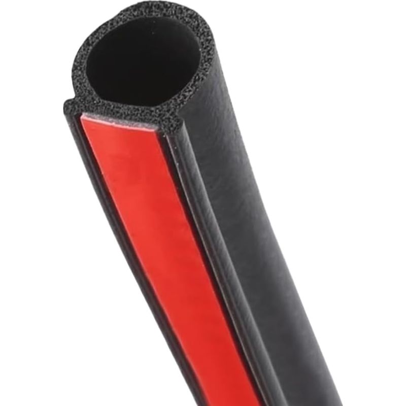 Autotürdichtungsgummi, D-förmig, Selbstklebend, Schalldämmend, Wasserdicht, Für Fenster Und Türen, 16 Mm X 16 Mm