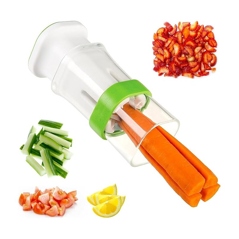 Coupe Concombre Mandoline Outil Cuisine - Coupe-legumes Manuelle Multifonctionnel Lame Acier Inoxidable Früchte, Karotten, Fraises, Tomaten, Zucchini