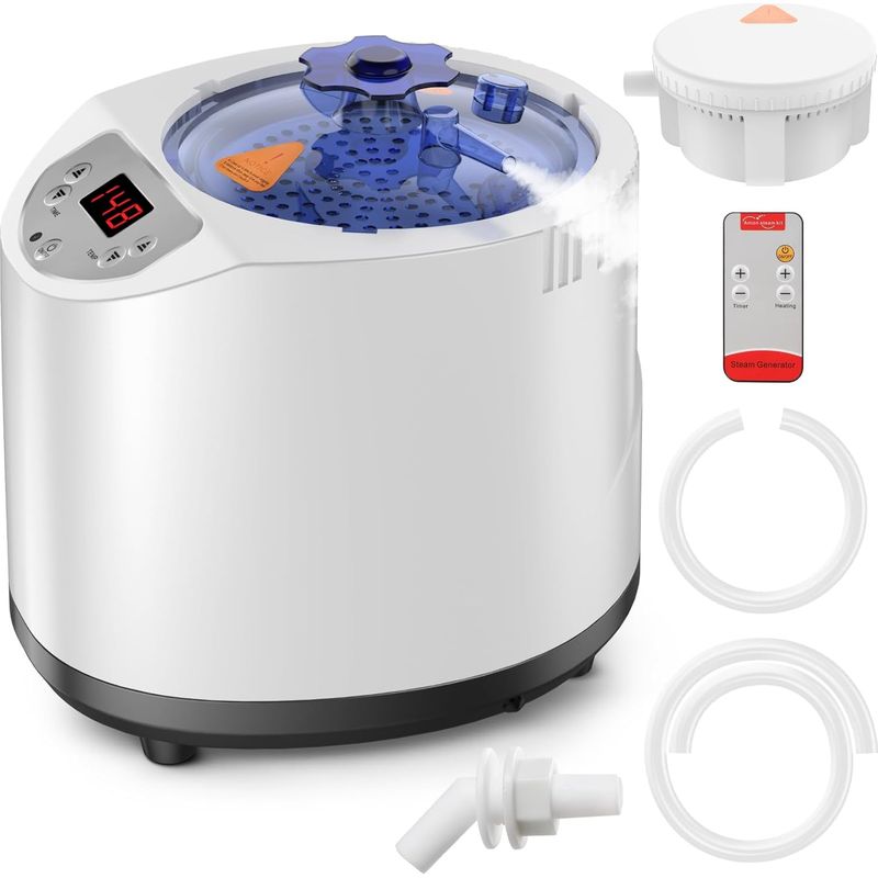 Sauna-dampfgenerator – 3 L – Tragbar – 1200 W – Für Den Heimgebrauch – Dampfgenerator Mit Fernbedienung, Timer, 15 Heizstufen, Dampfbad, Heimsauna