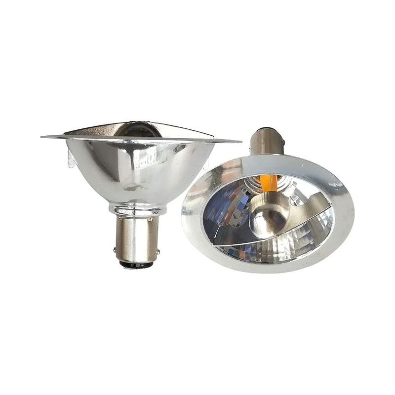 Ar70 Led-reflektorlampen, 3 W, 12 V Ac/dc, Ba15d-sockel, 2700 K Warmweißes Licht (entspricht 25-w-lampen), Geeignet Für Innen- Und Außenbereiche, Z. B. Für Zuhause, Büro Oder Gewerbe, Mit Schienensyst