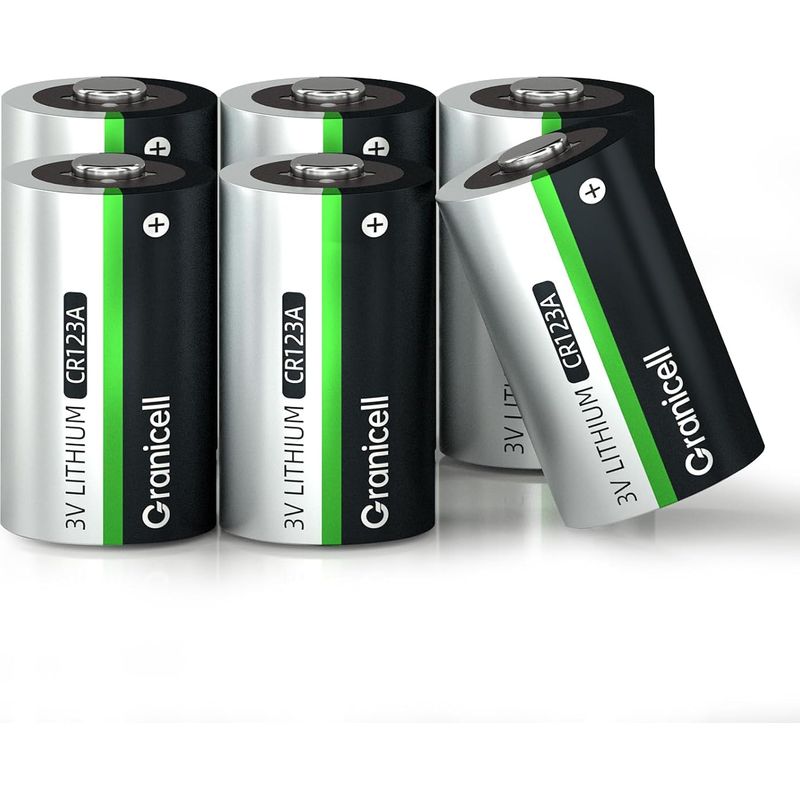 6er-pack Cr123a 3v Lithium-batterien, 1500 Mah – Für Digitalkameras, Sicherheitssysteme, Funkalarme – Lange Lebensdauer, Hohe Leistung