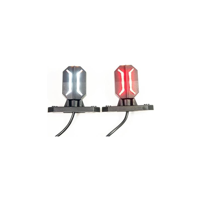 Led-seitenmarkierungsleuchte Aus Gummi, Moderne 12v/24v-positionsleuchte Für Pkw, Lkw, Wohnwagen, Auto, Lampe, Licht, Weiß, Rot, Orange