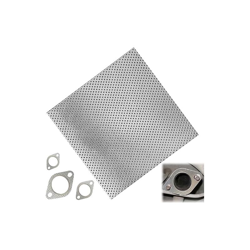 Blechdichtung Für Auspuffkrümmer, 20 X 20 Cm, 1,6 Mm Dick Papierdichtung Zum Zuschneiden Papierdichtung Für Metall-auspuffkrümmer Papier-verbindungsflansche
