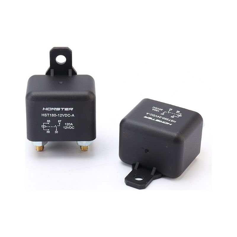 Miniatur-relais 120 A – 12 V/24 V Kfz-relais – Kompaktes Anlasserrelais – Einzelspulenverriegelung – 120 A/24 V