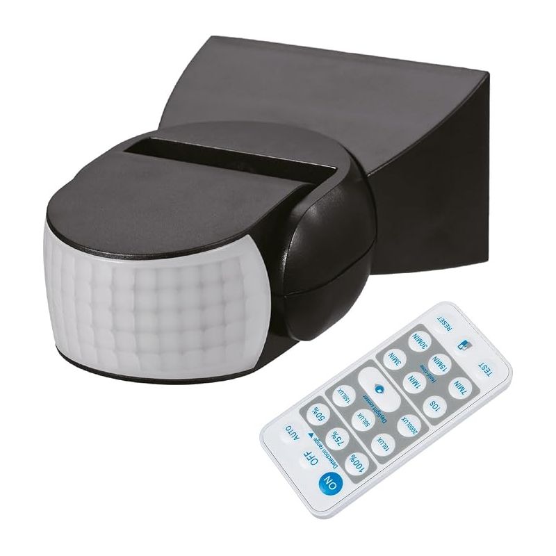 Mce241 B Bewegungsmelder Mit Fernbedienung, Max. 1200 W Glühlampe, Max. 300 W Led