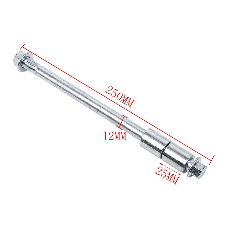 Distanzstück Für Motocross-hinterradachse, Gabelachsenmutter, Gewindelänge Der Schraube 25 Cm, Durchmesser 12 Mm.