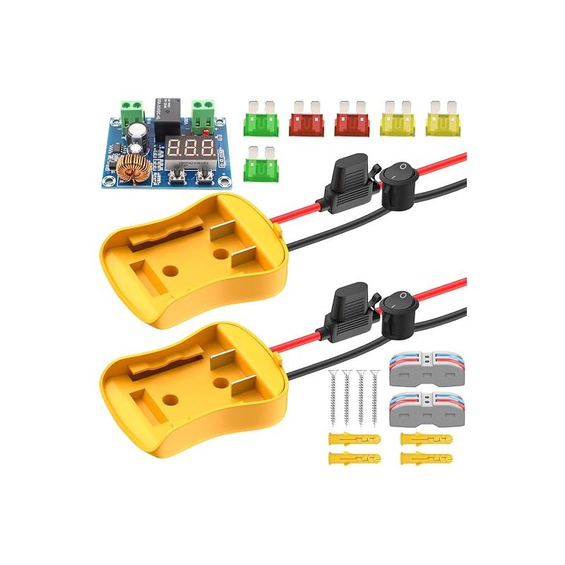 Power Wheel Adapter, Für 20v Batterie-dock-stromanschluss, Batterie-umrüstsatz, Mit Sicherungen