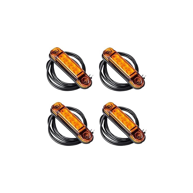 Schmale Begrenzungsleuchte, Schlanke Markierungsleuchte, Orangefarbene Positionsleuchte 12/24v, Schlanke Positionsleuchte Für Autos, Busse, Lkw, Pkw, Atvs, Wohnwagen