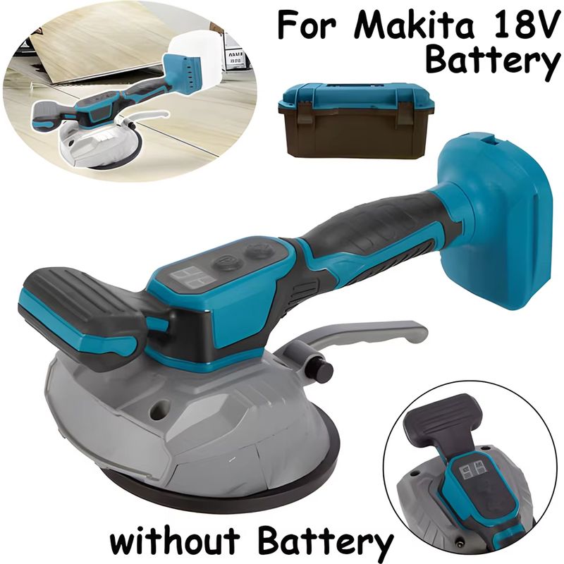 Makita – Akku-fliesenglätter – 8 Geschwindigkeitsstufen – Keramik-vibrator – 18-v-akku – Für Boden Und Wand