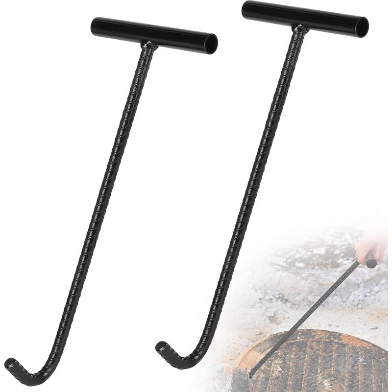 2 Stück 60 Cm Tellerheberhaken Abflussdeckelheber