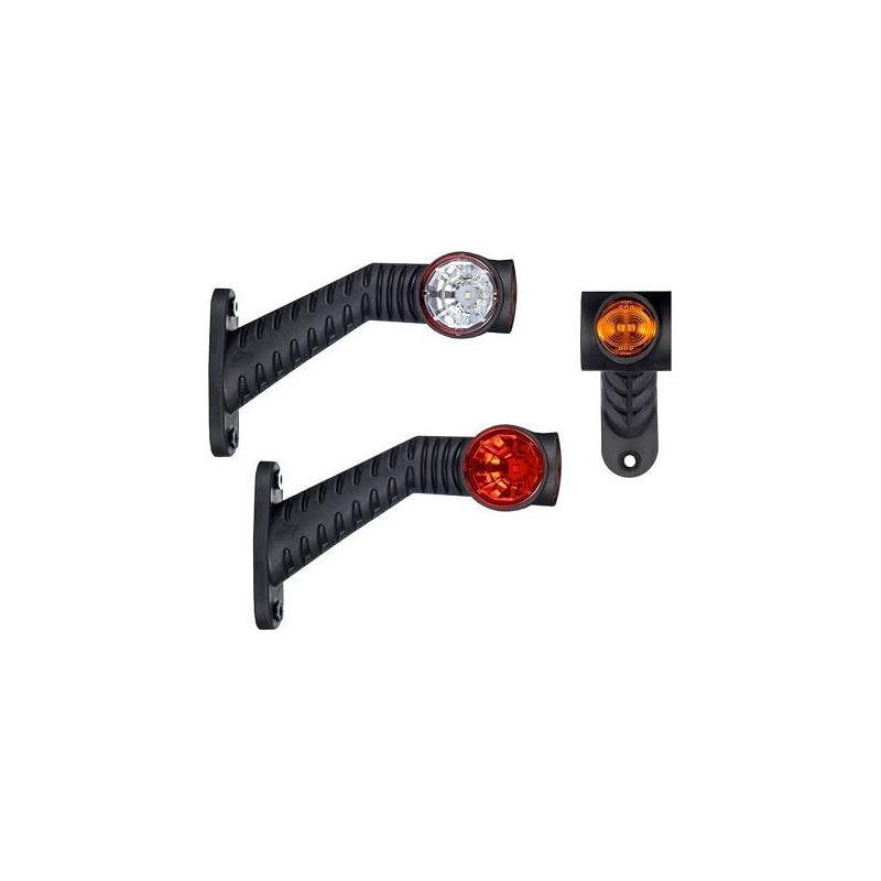 12v/24v Led-frontpositionsleuchten Aus Gummi Für Pkw, Lkw Und Andere Fahrzeuge. Farben: Weiß, Rot, Orange.