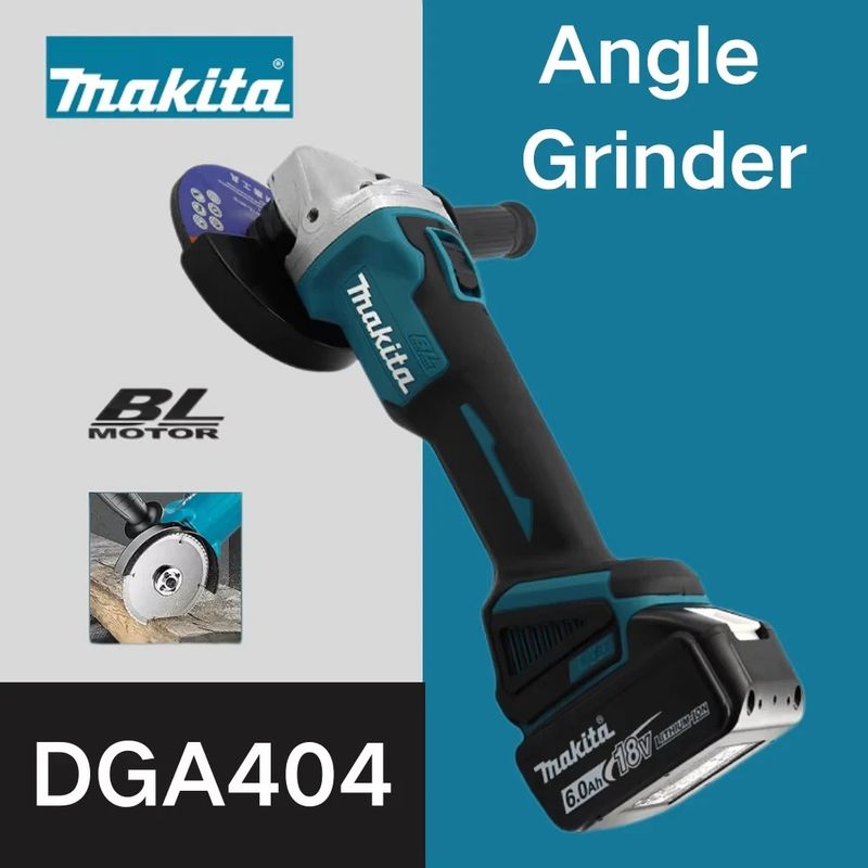 Makita – Dga404 Akku-winkelschleifer, 125 Mm, Li-ionen-akku, Kabelloses Schneiden, Polieren, Schleifen Für Makita 18v-akkus, Original