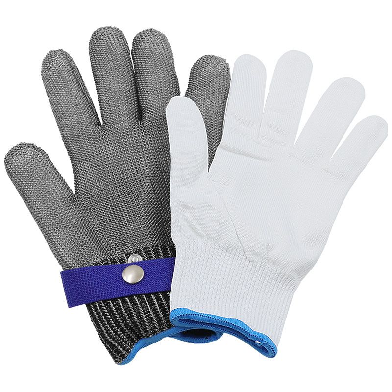 Metallschnittfeste Handschuhe Für Kettensägen Und Holzbearbeitung – Größe Xl (25,5 Cm) Silbergrau