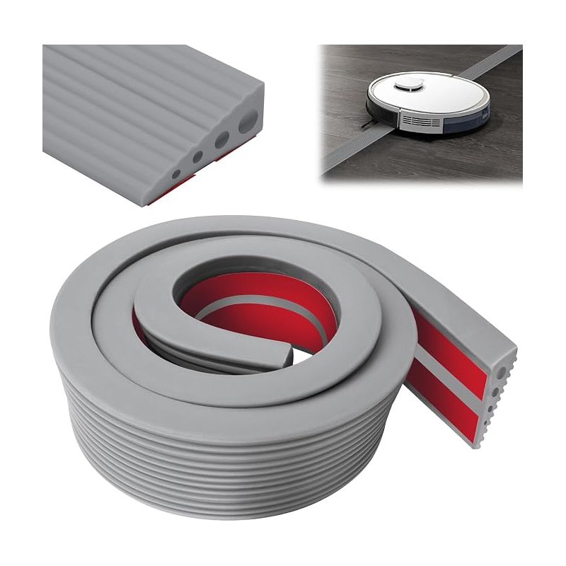 Rampe De Seuil En Tpe Rampe De Seuil De Porte 2x6x100cm Seuils De Seuil En Caoutchouc Barre De Seuils Surface Anti-dérapante Pour Fauteuil Roulant Poussette Aspirateur