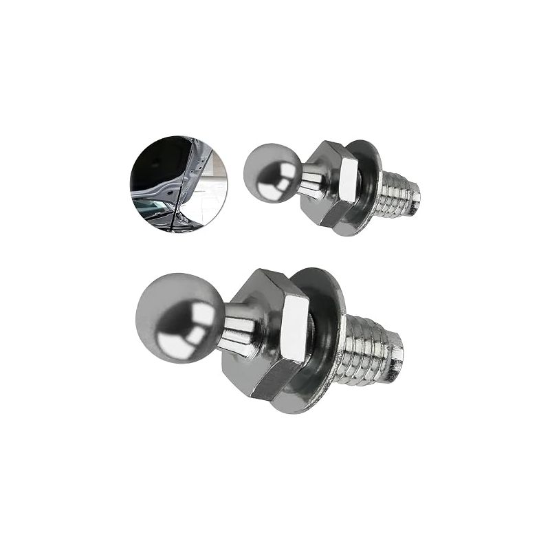 Kugelbolzen, Kugelgewindebolzen, Kugelstifte Für Gasdruckfedern, Kugelkopfdurchmesser 10 Mm, M8-gewinde, Kompatibel Mit Schrägheck- Und Motorhauben Sowie Batea