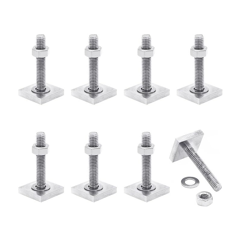 T-nut-adapter, T-nut-muttern M6 X 35 Mm, 20 X 20 X 4 Mm T-nut Mit Muttern Und Unterlegscheiben, Für Fahrradträger-adapter