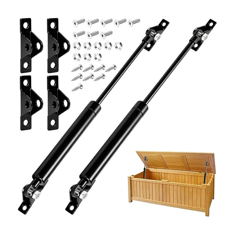 2-teilige Gasdruckfeder Für Möbel, 250 Mm, 200 N/20 Kg, Inklusive Montagezubehör, Federdämpfer Für Kleiderschrank, Schlafzimmer