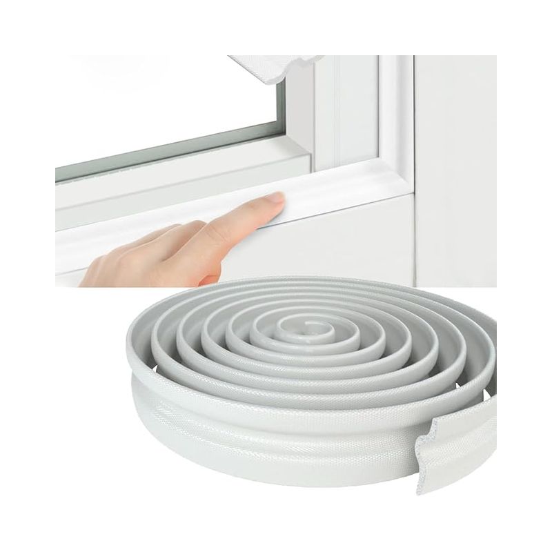 Fensterdichtung, Kälteschutzdichtung, Türdichtung, Selbstklebend, Geräuschdämmend, Schaumstoff-zugluftstopper, Weiß, 300 Cm