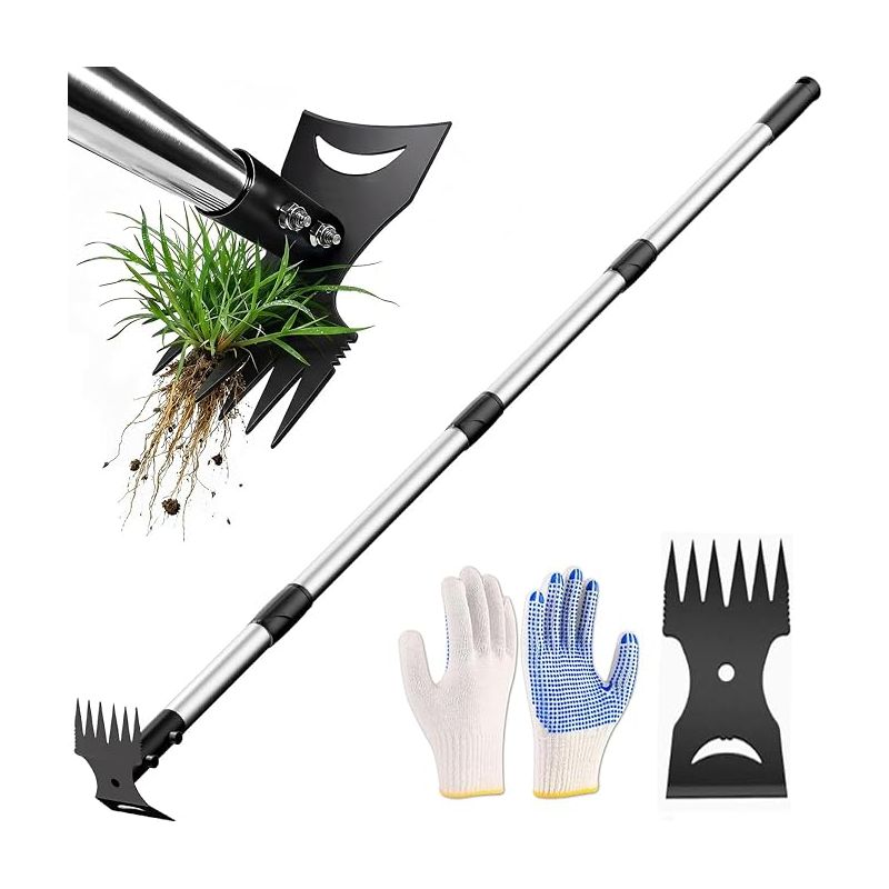 Unkrautjäter-gartenwerkzeug-set Mit Handschuhen Für Hof, Rasen, Terrasse, Garten