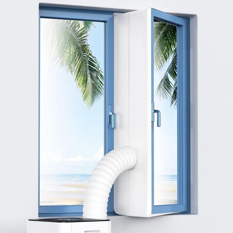 Tür- Und Fensterdichtungsset Für Tragbare Klimaanlagen Mit Doppelreißverschluss, Effektive Wärmedämmung, Energiesparend, Wasserdicht, Uv-schutz, 3 M