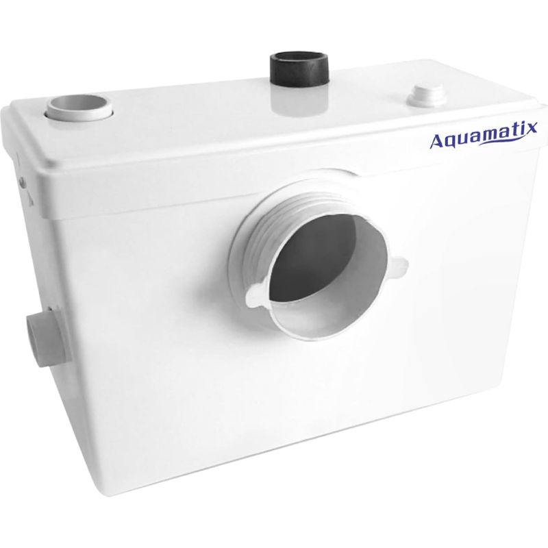 Kompakte 600-w-hebeanlage Mit Zerhacker, Abwasserpumpe Für Förderhöhen Bis Zu 10 M, Mit 3 Einlässen Für Wc, Dusche Und Waschbecken