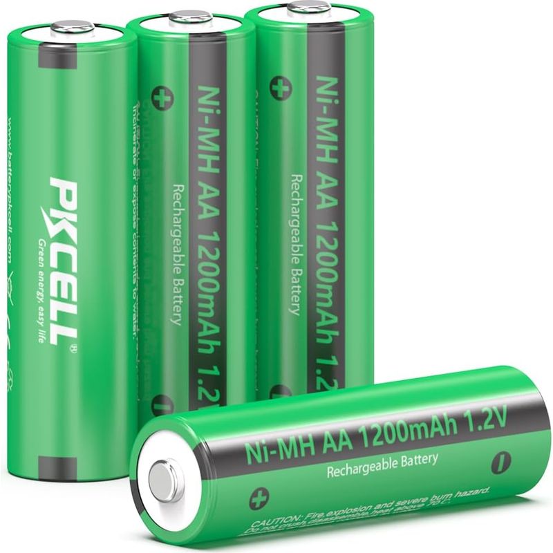 Aa-akkus, 1200 Mah, 1,2 V, Nimh, Für Gamecontroller, Spielzeug, Solarlampen, 4er-pack