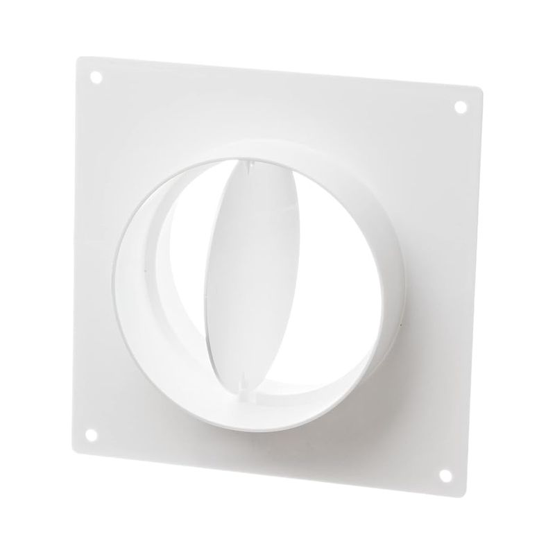 Ø 125 Mm Mantelanschlussflansch Kunststoff Rundwandflansch Rückschlagventil