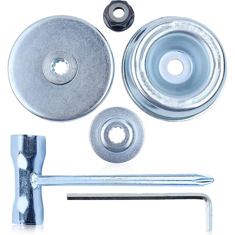Klingenklemmsatz/umkehrmuttern Fs120, Für Stihl Fs55 Fs55r Fs56 Fs56rc Fs70r Fs80 Fs85 Fs90 Fs90r Fs94 Fs100rx Fs110 Fs120 Fs130 Fs130r, Anlaufscheibe Für 4130 713 1600