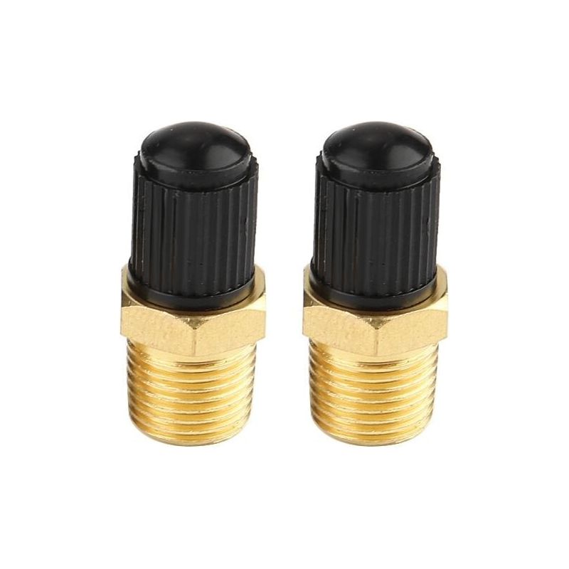 Inhhub Jeffergarden Messing-luftkompressor-tankfüllventil, 2 Stück, 1/8" Npt Mpt-inhhub