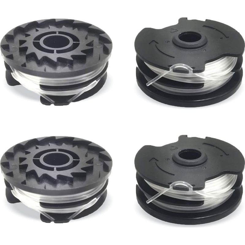 Inhhub 4er-pack Ersatzspulen Für Lidl Parkside, Ersatz-nylonfaden Für Lidl Parkside Rasentrimmer, Prta 20-li A1, B2, C3, Prt 550 A1, A3, Prt 300 A1 - 2 X 4