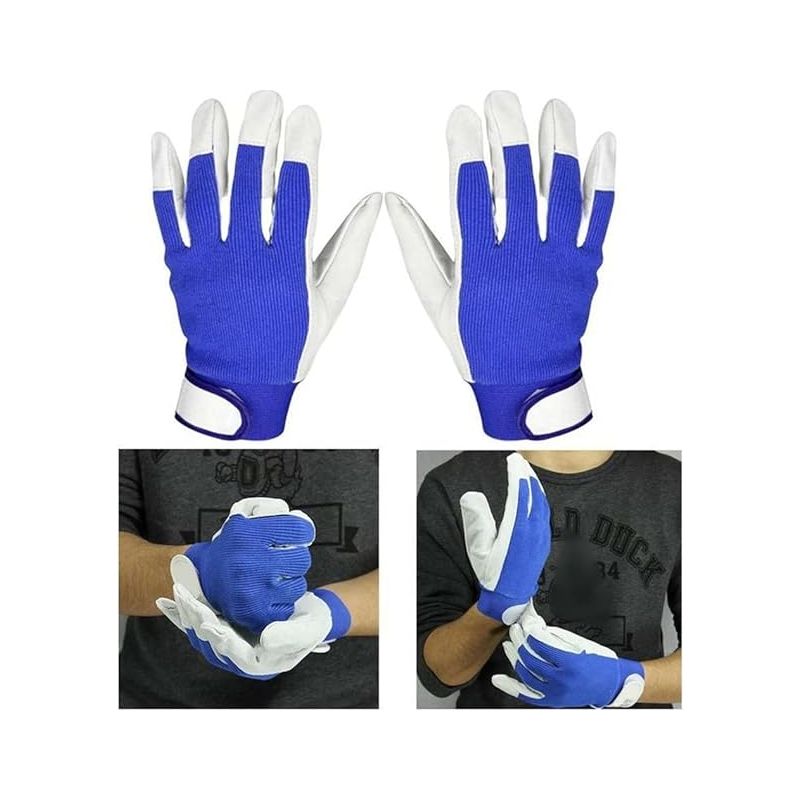 Inhhub Schweißerhandschuhe, Hitzebeständige Lederhandschuhe Für Wig-schweißen/grillen/barbecue/backofen/kamin/holzofen, Schutzhandschuhe Für Gartenarbeit (1 Paar) - Inhh