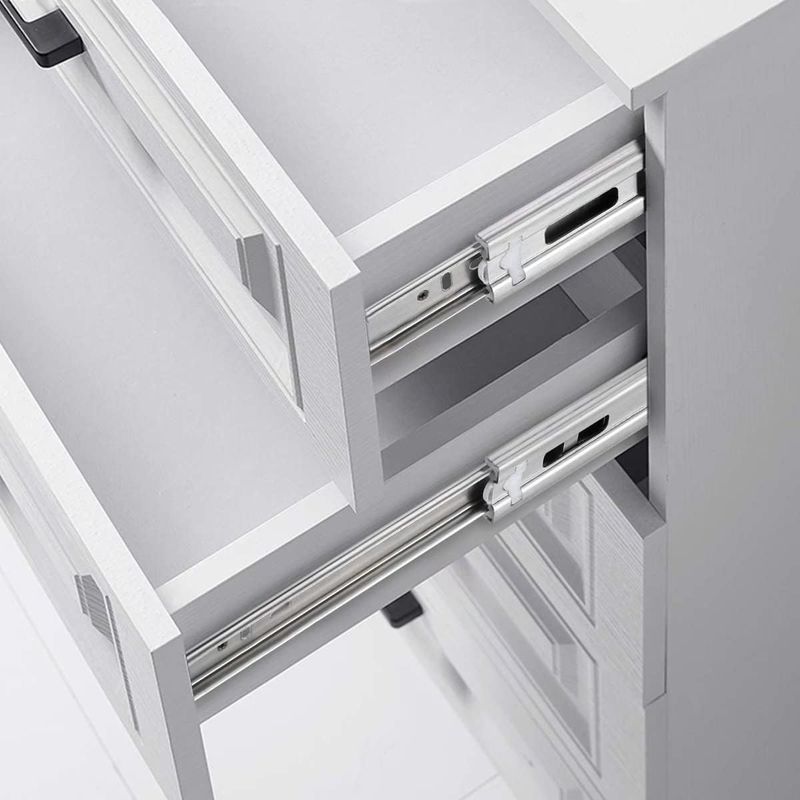 Set Mit 2 Kugelgelagerten Schubladenschienen, 300 Mm, Soft-close-funktion, Rollenführungen Aus Edelstahl 304d, Möbelschubladenschienen