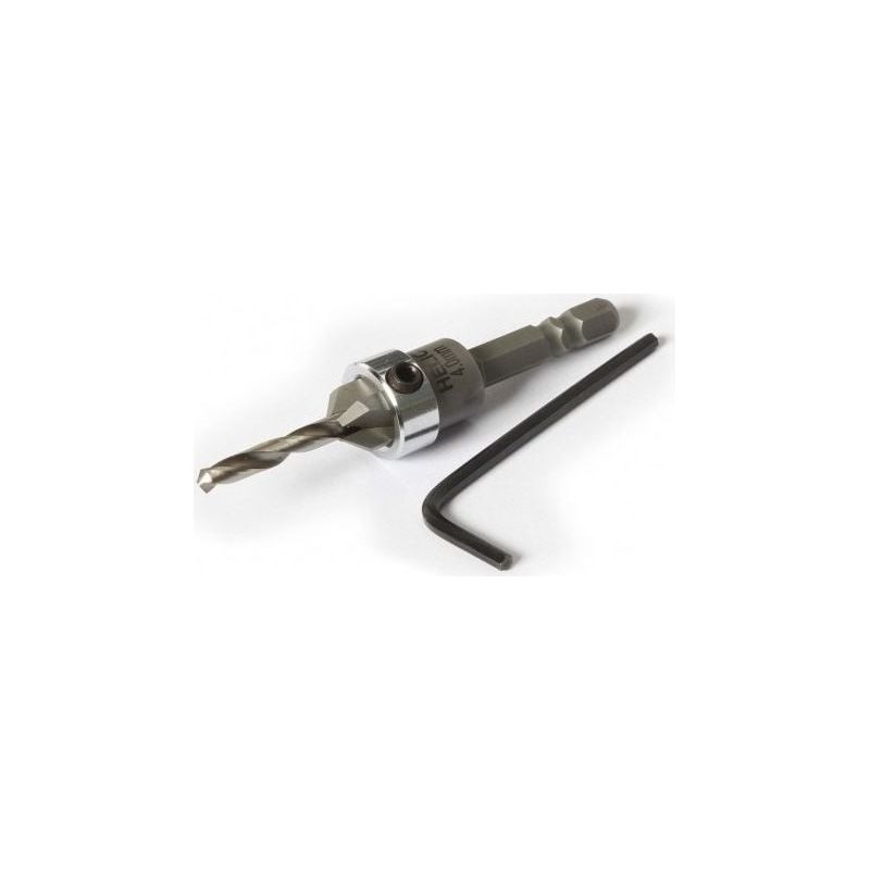 Inhhub Fasenbohrer + Verstellbarer Anschlag: Holzbohrer Mit 4 Mm Schneide Für 5 Mm Schrauben - Inhhub